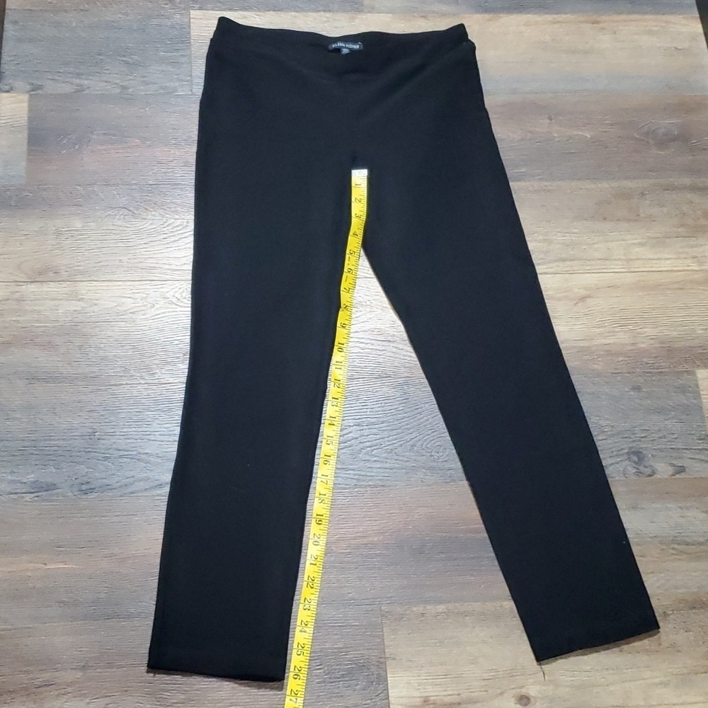 Eileen fisher black crop stretch pull on pants - Picture 1 of 6